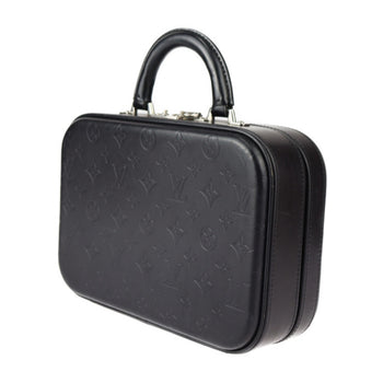 Louis Vuitton Louis Vuitton Valisette Pm Monogram Glace Handbag M92235 Leather Black Mini Trunk