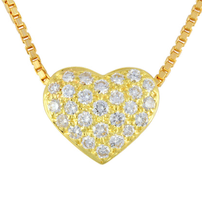 Harry Winston Heart Pav Necklace With Diamonds