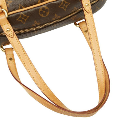 Louis Vuitton Monogram Montorgueil Pm Handbag M95565 Brown Leather