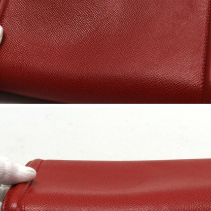 Salvatore Ferragamo Vara Ribbon Chain Shoulder Bag Red