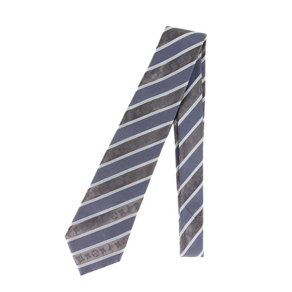 Louis Vuitton Monogram Regimental Silk Cravate Blue