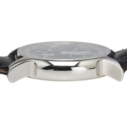 Bvlgari Solotempo Watch St29S Quartz Black Dial Stainless Steel Leather