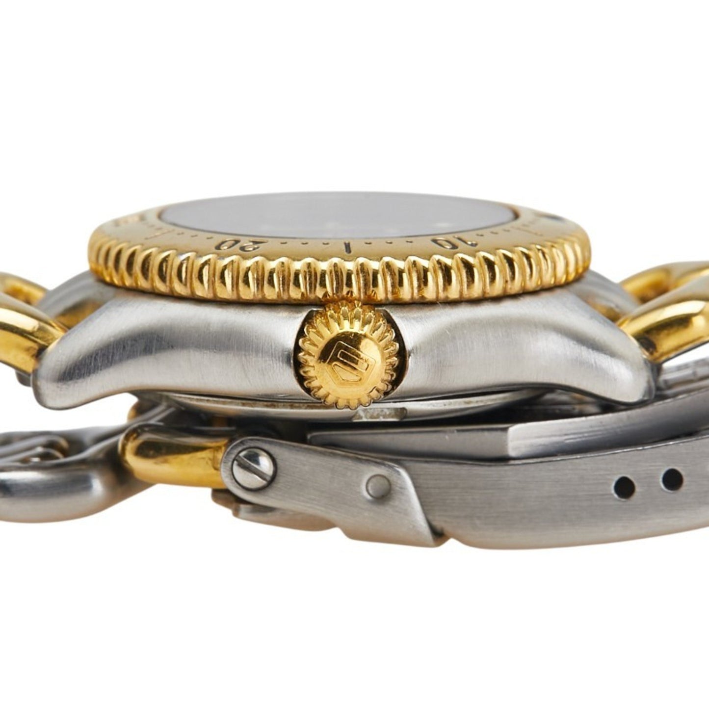 Tag Heuer Cell Watch Wg1420-0 Quartz Gray Dial Stainless Steel Plated