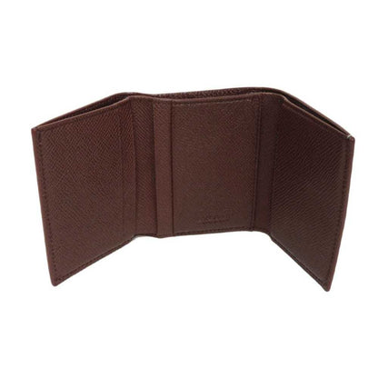 Leather Bvlgari Wallet (Tri-Fold)