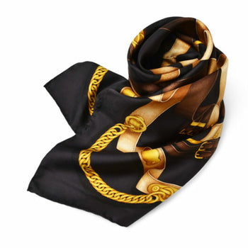 Gucci Scarf Muffler Gucci Large Belt Motif Black Multi