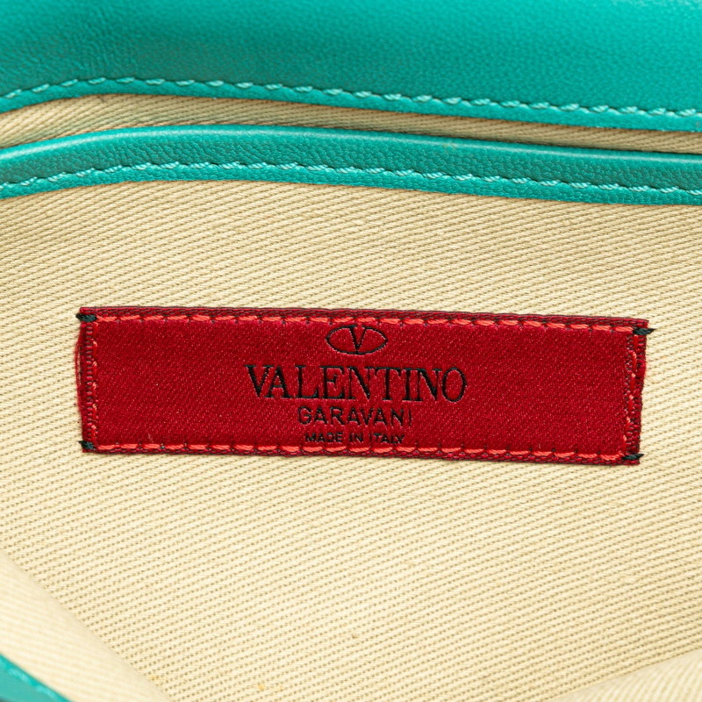 Valentino Rockstud Shoulder Bag In Green