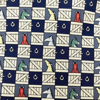 Hermes Blue Tie