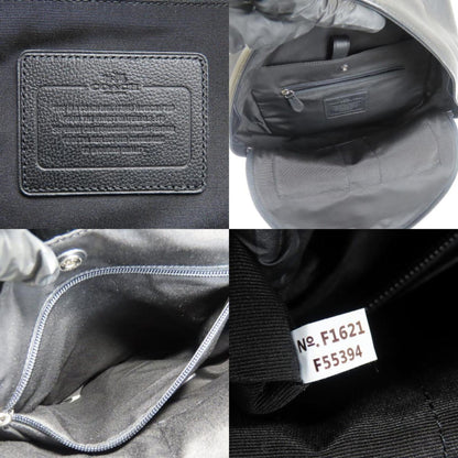 Coach Backpack/Daypack F55394 Leather Black Red Check