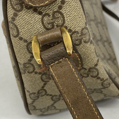 Gucci Gg Supreme Sherry Line Shoulder Bag 89 02 032 Brown