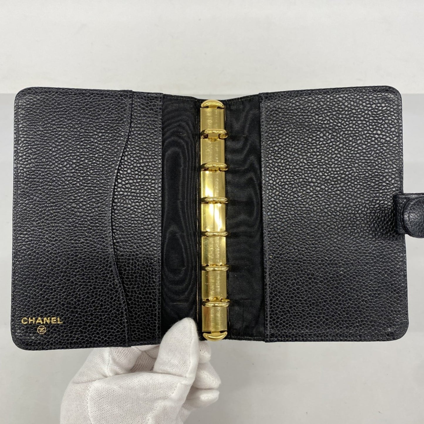 Women's - Chanel Notebook Cover - Caviar Skin - Black