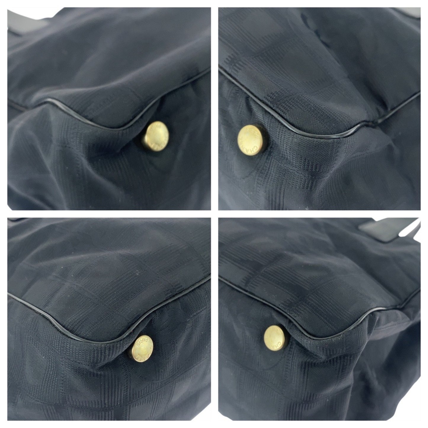 Chanel New Travel Line Neutral Tote Mm Black With Gold Hardware