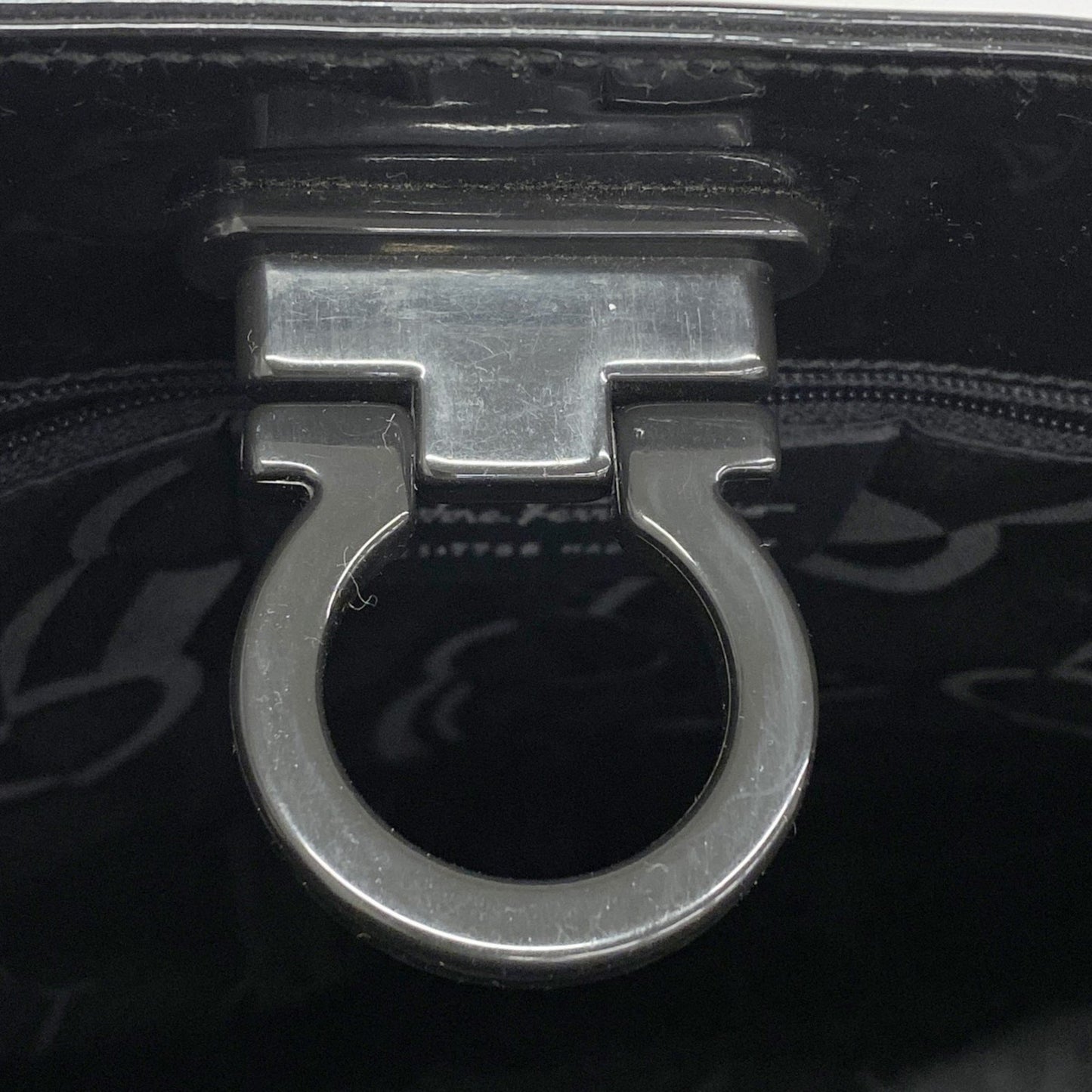 Salvatore Ferragamo Gancini Enamel Tote Bag