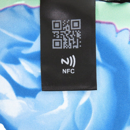 Prada Printed Silk Floral Multicolor Scarf Muffler 0065 Prada