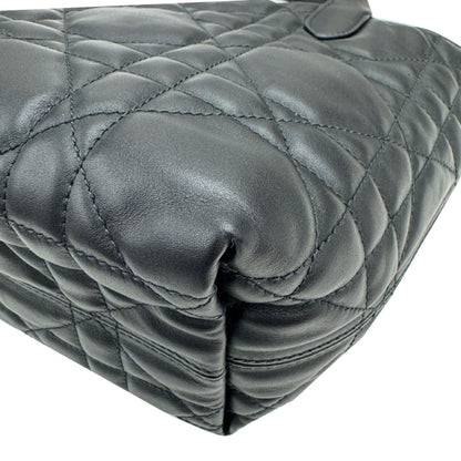 Christian Dior Dior Toujours Small M28220Shj Handbag Tote Bag Leather Black