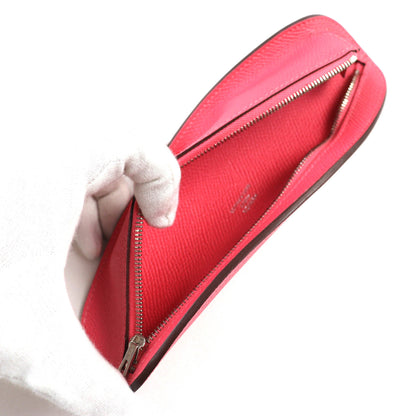 Hermes 073760Ck8W Epsom Rose Azalee Surf Motif Pencil Case