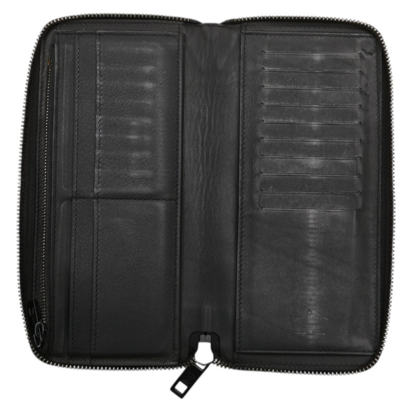 Louis Vuitton Aerogram Zippy Wallet Vertical Round Zipper Long M81743 Noir Black Leather