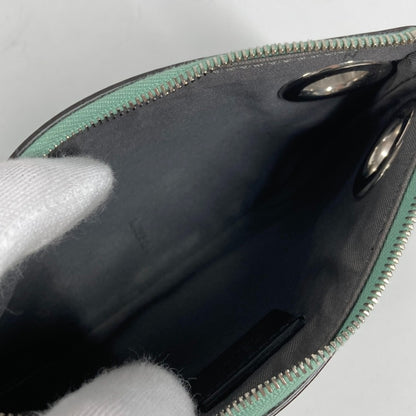 Fendi 8Bs007 Coin Purse Wallet Pouch Green