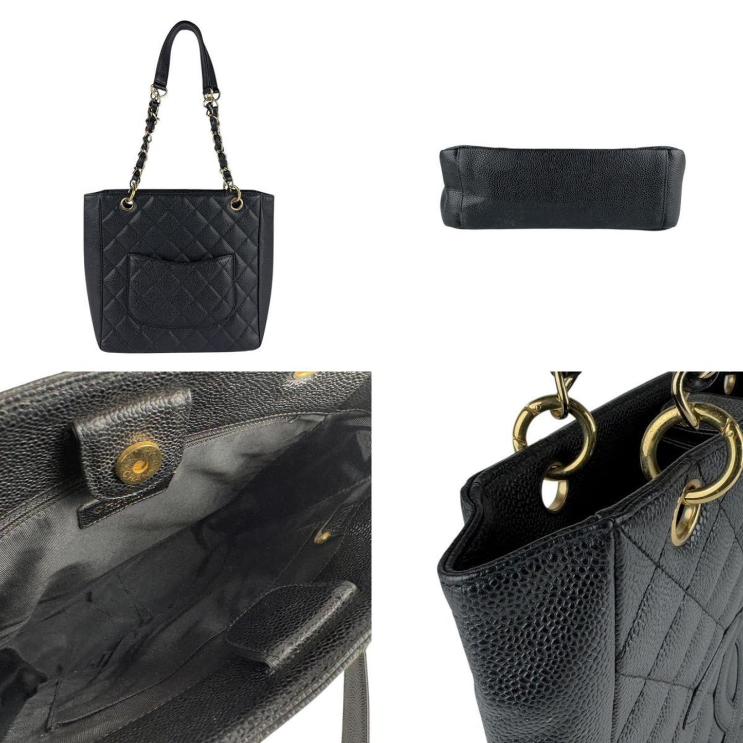 Chanel Pst Shoulder Bag In Caviar Leather