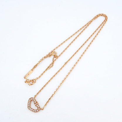 Cartier C Heart Necklace In 18K Pink Gold