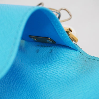 Louis Vuitton Monogram Multicle 4 Key Case M81939 Brown/Blue