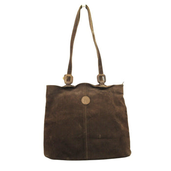 Fendi S.A.S Fendi 90'S 00'S Suede Leather Hand Bag Tote Shoulder Zucca Old Vintage