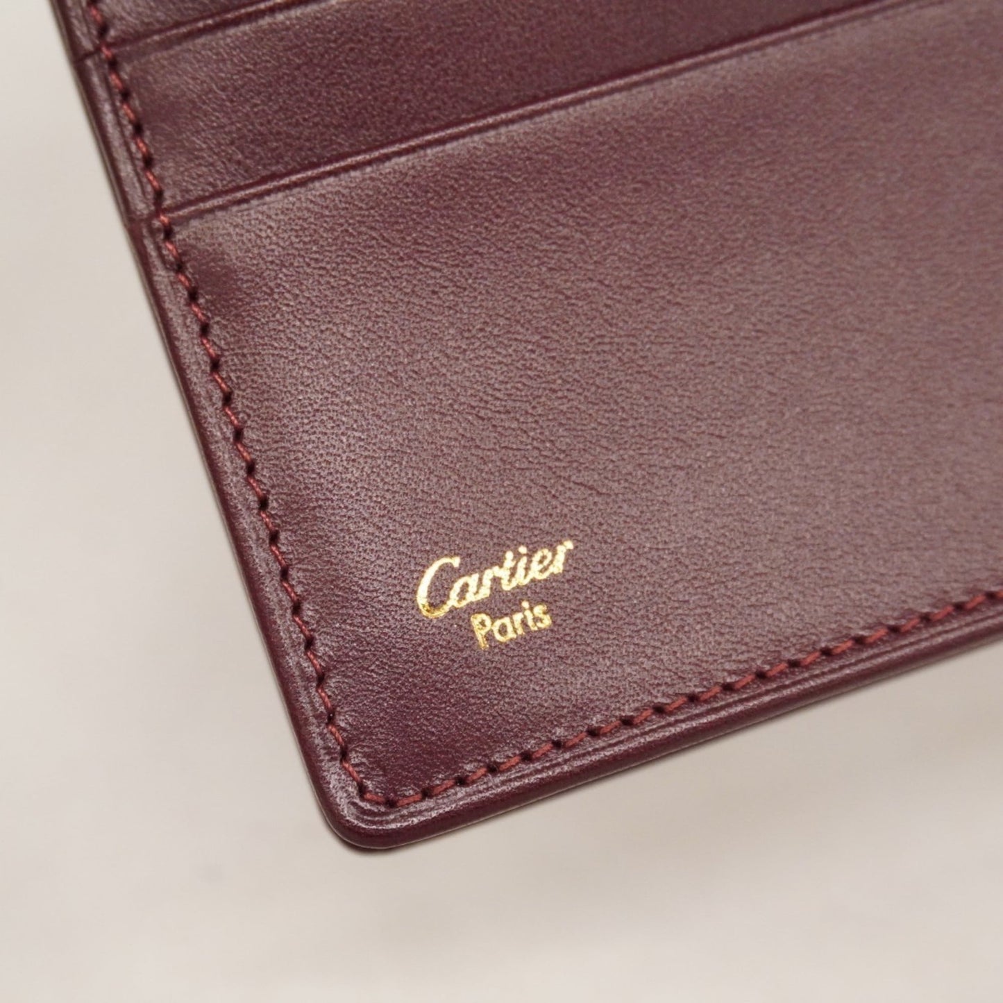 Leather Cartier Long Wallet (Bi-Fold)
