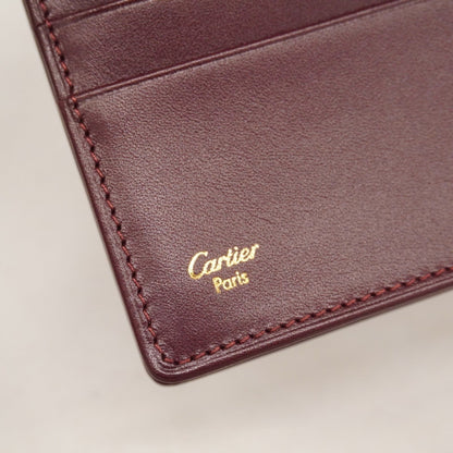 Leather Cartier Long Wallet (Bi-Fold)