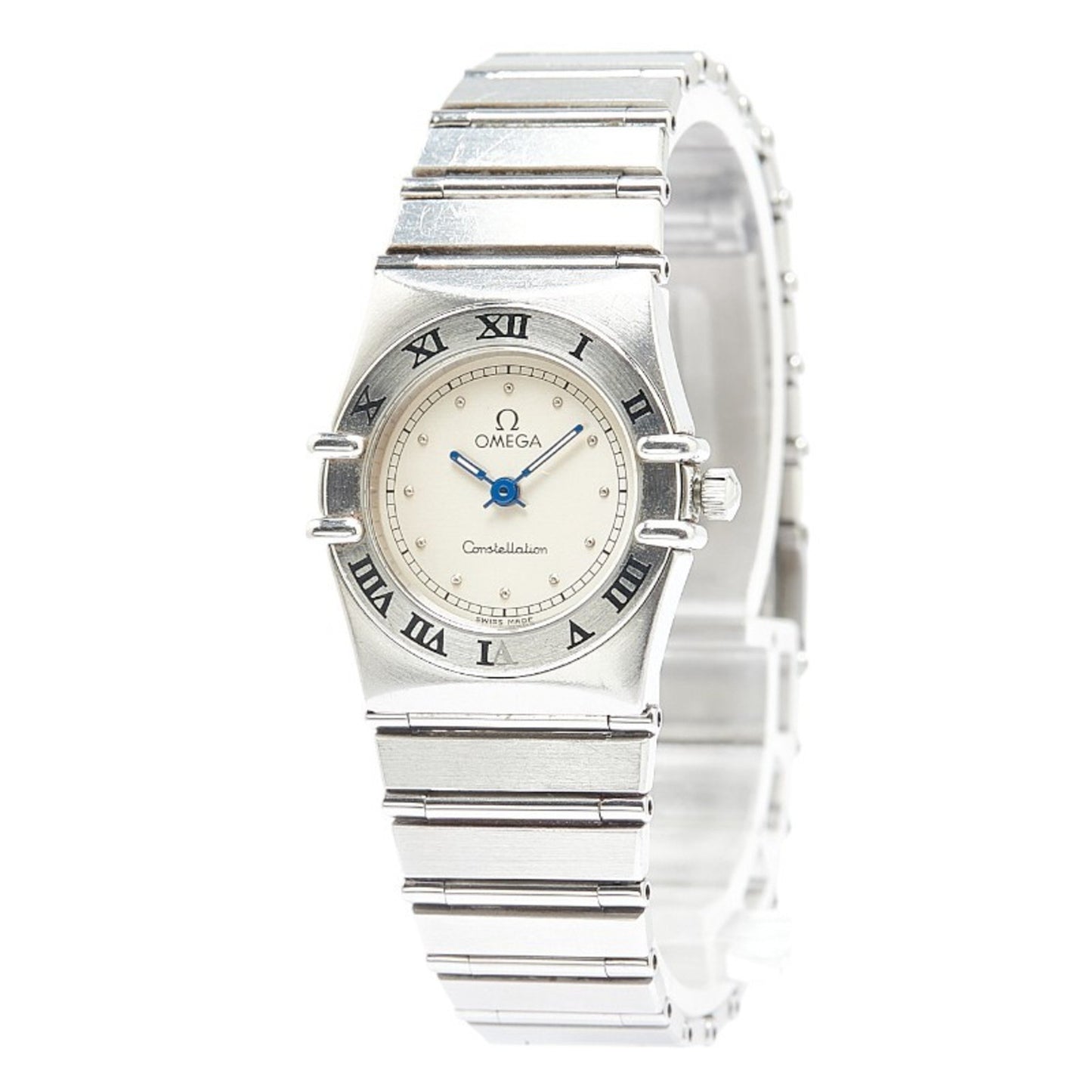 Omega Constellation Watch Quartz Silver Dial Stainless Steel