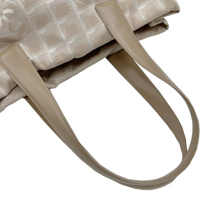 Chanel New Travel Line Tote Bag Beige Nylon 1 2008