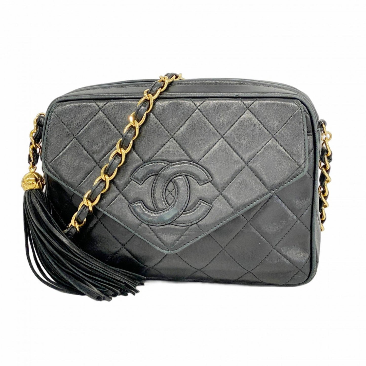 Chanel Shoulder Bag With Matelasse Chain Bag