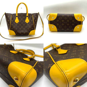 Louis Vuitton Bag Phoenix Pm Brown X Yellow Jonquil Handbag Tote Shoulder 2Way