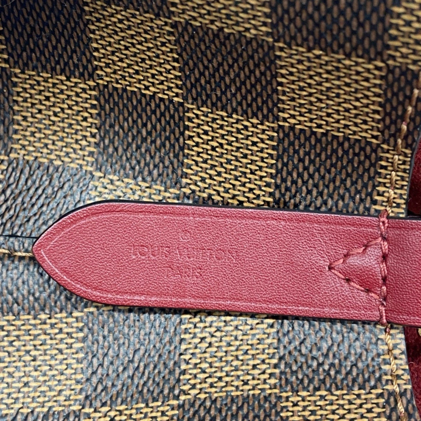 Louis Vuitton Damier Neonoe Shoulder Bag N40214 Ebene Cherry Berry