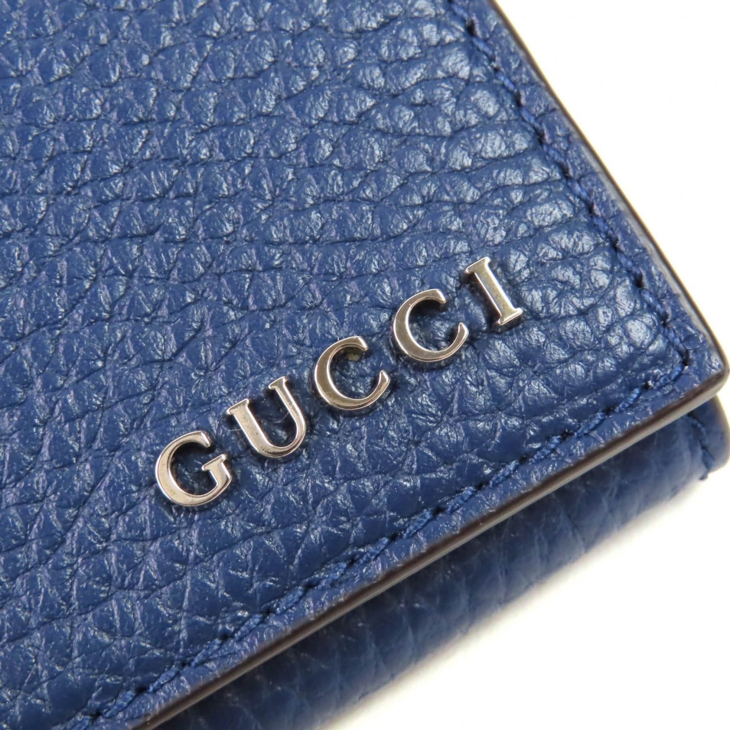 Gucci 771160 Leather Wallet/Coin Purse Compact Wallet With Logo Hardware