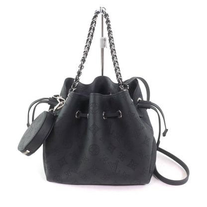 Louis Vuitton M57070 Bella Noir Mahina Leather 2-Way Shoulder Bag