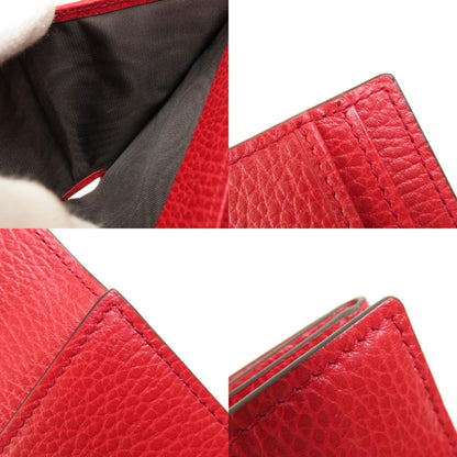 Gucci 449405 Interlocking G Outlet Bi-Fold Wallet Leather
