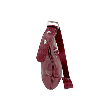 Chlo Chloe Shoulder Bag Leather Burgundy Silver
