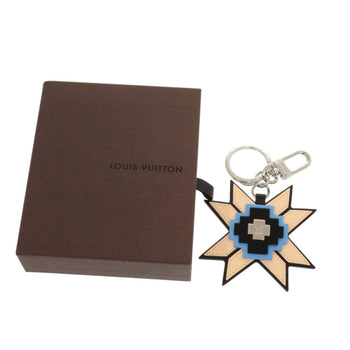 Louis Vuitton Mp1646 Leather Plastic Beige Black Keychain 0075 Louis Vuitton