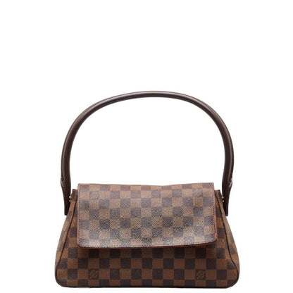 Louis Vuitton Damier Looping Special Order Handbag Shoulder Bag N51148 Brown Pvc Leather