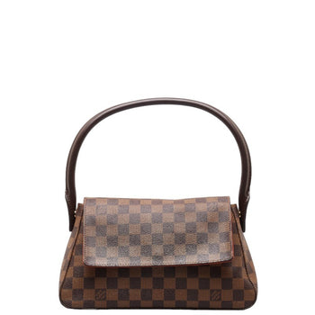 Louis Vuitton Damier Looping Special Order Handbag Shoulder Bag N51148 Brown Pvc Leather