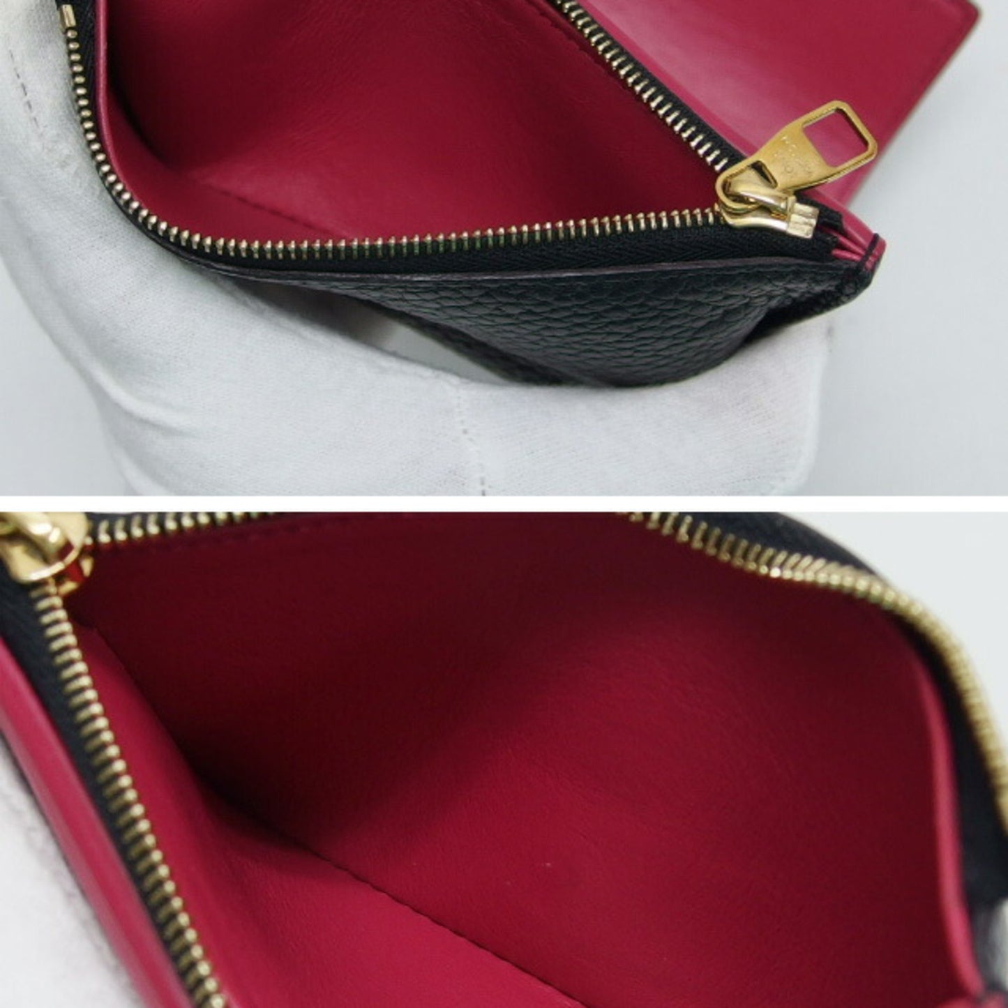 Louis Vuitton Portefeuille Capucines Tri-Fold Wallet Black