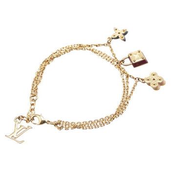 Louis Vuitton Monogram Sweet Charm Chain Bracelet M66248 Gold Plated