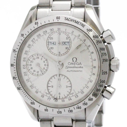 Omega Speedmaster Triple Date Steel Automatic Watch 3521.30 Polished
