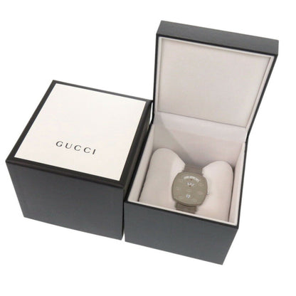 Unused Gucci Grip 157.4 Stainless Steel Silver Quartz Watch 1575Gucci
