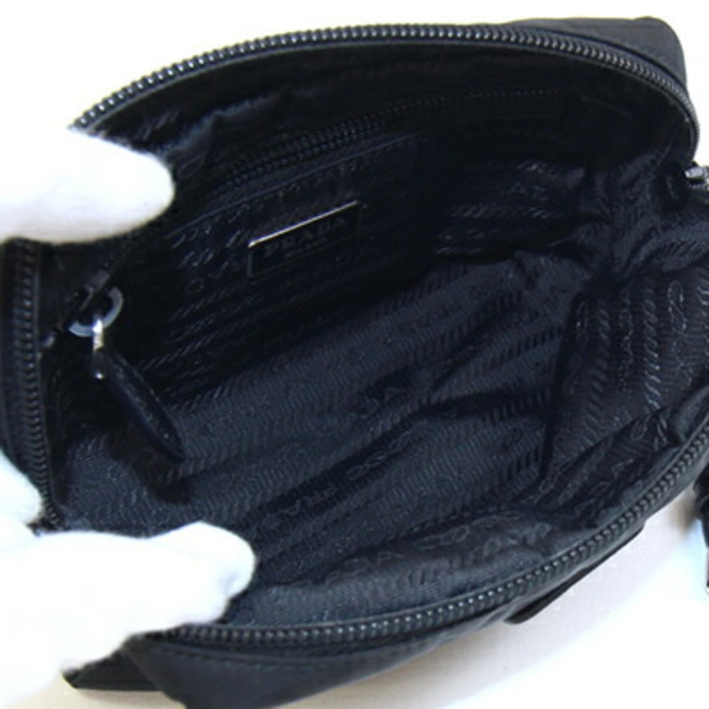 Prada Pouch 1Ne021 Black Nylon