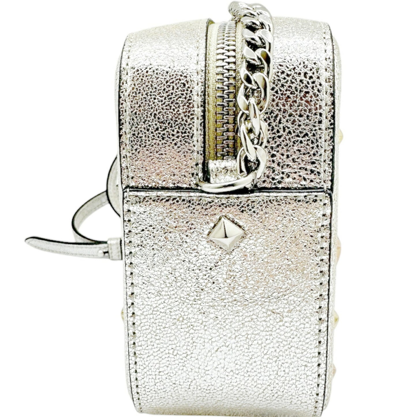 Jimmy Choo Shoulder Bag Leather Silver Studs Star