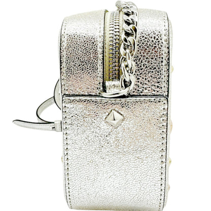 Jimmy Choo Shoulder Bag Leather Silver Studs Star