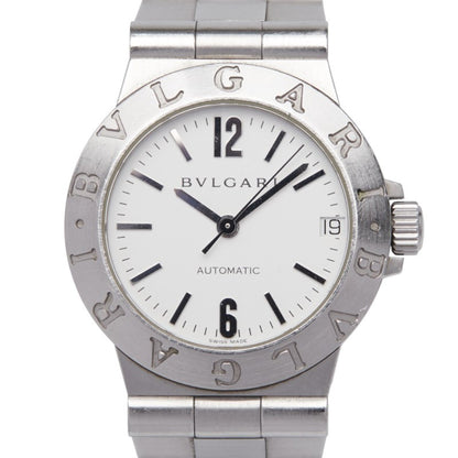 Bvlgari Diagono Sport Watch Lcv29S Automatic White Dial Stainless Steel