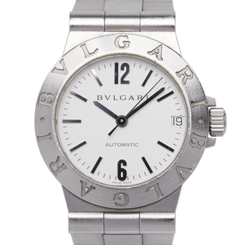 Bvlgari Diagono Sport Watch Lcv29S Automatic White Dial Stainless Steel