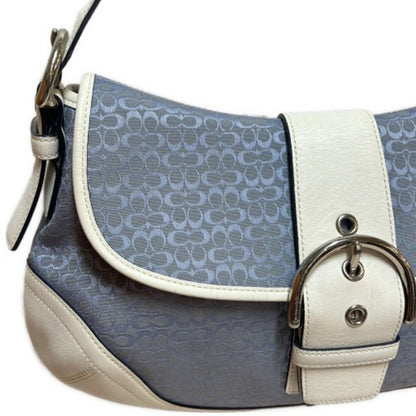 Coach Mini Signature Soho Shoulder Bag 6808 Blue Leather Belt (Item Number: Itttf4Q68Ju6 Rm0208T) -