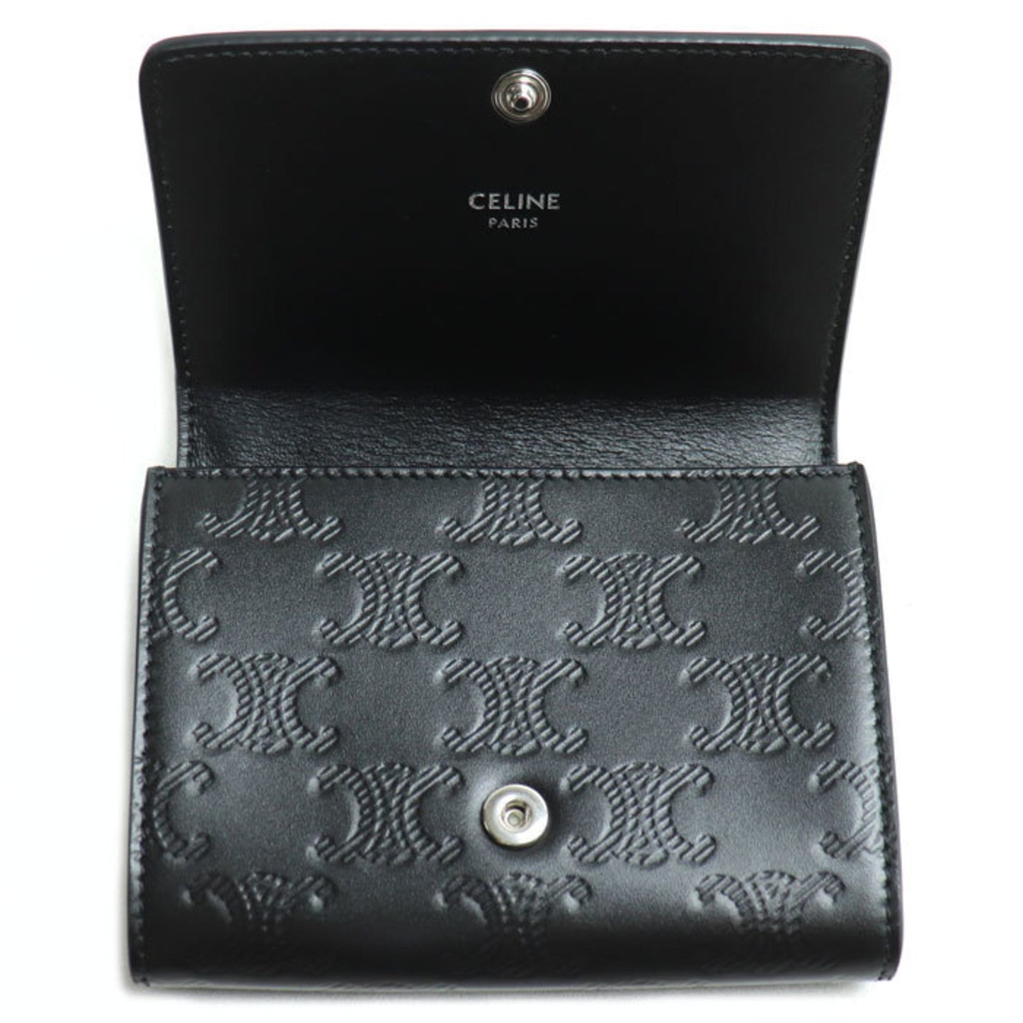 Celine Triomphe Embossed Card Holder